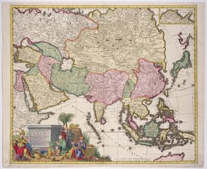 Map of Asia, Tartaria, Japan, the Philippines and the East Indies, engraved by G. van Gouwen, c.1690